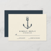 ザブルーいかり |ウェディングRSVP 出欠カード (正面/裏面)