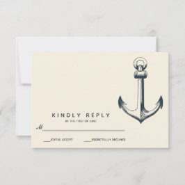 ザブルーいかり |ウェディングRSVP 出欠カード