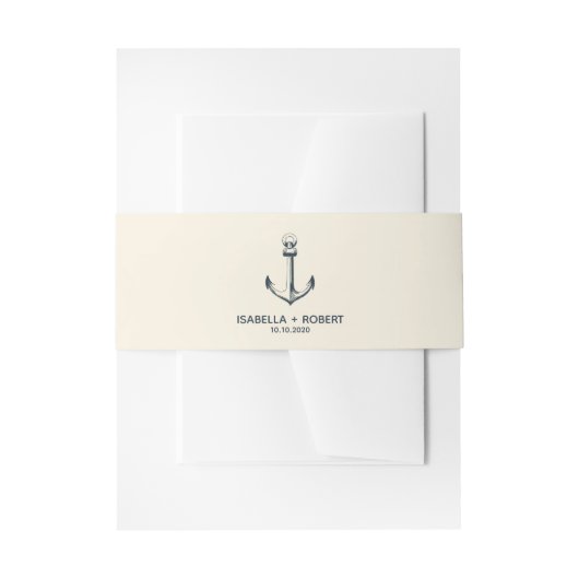 ザブルーいかり |結婚式招待状 招待状ベリーバンド (正面例)