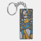 ザブルーと金ゴールド キーホルダー (正面左)