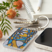 ザブルーと金ゴールド キーホルダー (正面右)