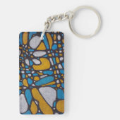 ザブルーと金ゴールド キーホルダー (裏面)