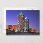 ザブルーアンドグリーンダイヤモンドタワーズマイアミビーチ ポストカード (正面/裏面)