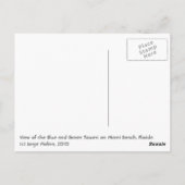 ザブルーアンドグリーンダイヤモンドタワーズマイアミビーチ ポストカード (裏面)