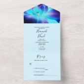 ザブルーオーキッドオールインワン結婚式招待状 オールインワン招待状 (内側)