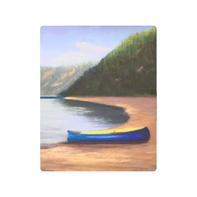 ザブルーカヌメタルウォールアート メタルプリント (正面)