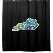 ザブルーグラス州ケンタッキー シャワーカーテン (正面)