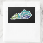 ザブルーグラス州 – ケンタッキー 長方形シール (バッグ)