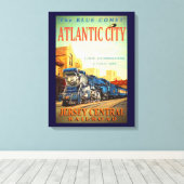 ザブルーコメットトレインキャンバスプリントプリント キャンバスプリント (インサイチュ (ウッドフロア))