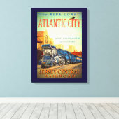 ザブルーコメットトレインキャンバスプリントプリント キャンバスプリント (インサイチュ (ウッドフロア))