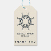 ザブルーシップの車輪 |さん結婚のお願い ギフトタグ (正面)