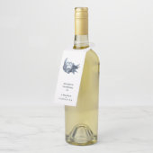 ザブルーシーシェル |の結婚ウェルカムゲスト ボトルネックタグ (アングル)