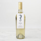 ザブルーシーホース |の結婚ウェルカムゲスト ボトルネックタグ (ボトル)