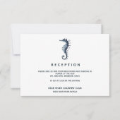 ザブルーシーホース |ウェディングレセプションエンクロージャ 招待状 (正面)