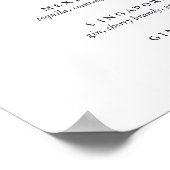 ザブルーシーホース |シグネチャーカクテルメニューの署名 ポスター (角)