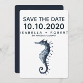 ザブルーシーホース |結婚式の日付の保存 セーブザデート (正面/裏面)