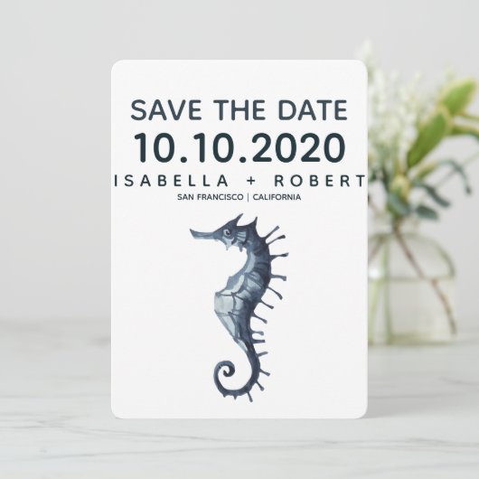 ザブルーシーホース |結婚式の日付の保存 セーブザデート (スタンド正面)