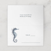 ザブルーシーホース |航海のテー結婚ブルの場所 プレイスカード (外部開封)