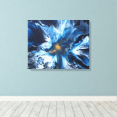 ザブルースアクリルオランダ開花ポイ絵画ズ キャンバスプリント (インサイチュ (ウッドフロア))