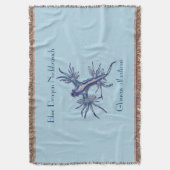 ザブルードラゴンヌディブランチバイクリッシーワイルド スローブランケット (正面縦)