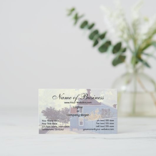 ザブルーハウスアットザアンダムバイクロードモネ 名刺 (スタンド正面)