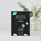 ザブルーバルーンハガキエイリアン売春あっせん業者 ポストカード (スタンド正面)