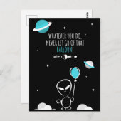 ザブルーバルーンハガキエイリアン売春あっせん業者 ポストカード (正面/裏面)