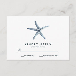 ザブルーヒトデ |ウェディングRSVP 出欠カード