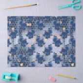 ザブルービーシリーズデザイン17ティッシュペーパー 薄葉紙 (クラフト)