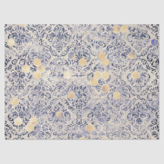 ザブルービーシリーズデザイン8ティッシュペーパー 薄葉紙 (正面)