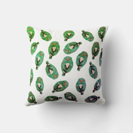 ザブルーフクロウ クッション (裏面)