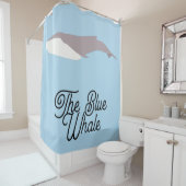 ザブルーホエールカラーブロック シャワーカーテン (インサイチュ)