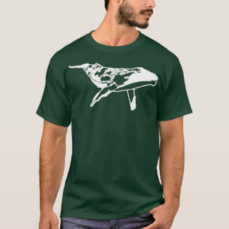 ザブルーホエールクジラ1 Tシャツ