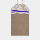 ザブルーボウ素朴コレクションラベル ギフトタグ (裏面)