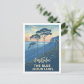 ザブルーマウンテンズオーストラリアヴィンテージトラベルプレイス ポストカード (スタンド正面)