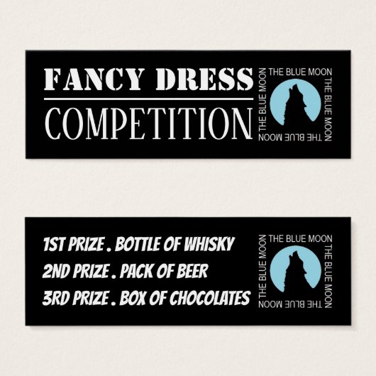 ザブルームーンハロウィンコンペティションチケット (正面&裏面)