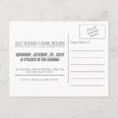 ザブルームーンハローウィンパーティ招待状 インビテーションポストカード (裏面)