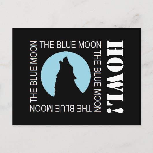 ザブルームーンハローウィンパーティ招待状 インビテーションポストカード (正面)