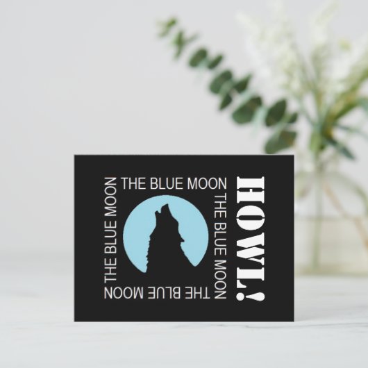 ザブルームーンハローウィンパーティ招待状 インビテーションポストカード (スタンド正面)