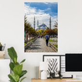 ザブルーモスク、イスタンブール ポスター (ホームオフィス)