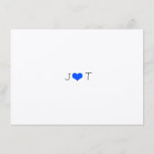 ザブルーモダンバンティン結婚ズコレクション エンクロージャーカード (裏面)