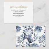 ザブルーリーフ |の結婚ホテル宿泊施設 エンクロージャーカード (正面/裏面)