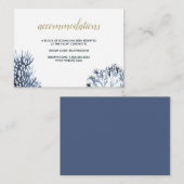 ザブルーリーフ |の結婚ホテル宿泊施設 エンクロージャーカード (正面/裏面)