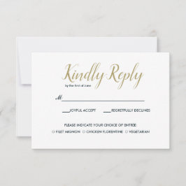 ザブルーリーフ |ウェディングRSVPと食事チョイス 出欠カード