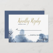 ザブルーリーフ |ウェー航海のディングRSVP 出欠カード (正面/裏面)