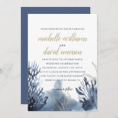 ザブルーリーフ |航海の結婚s 招待状 (正面/裏面)