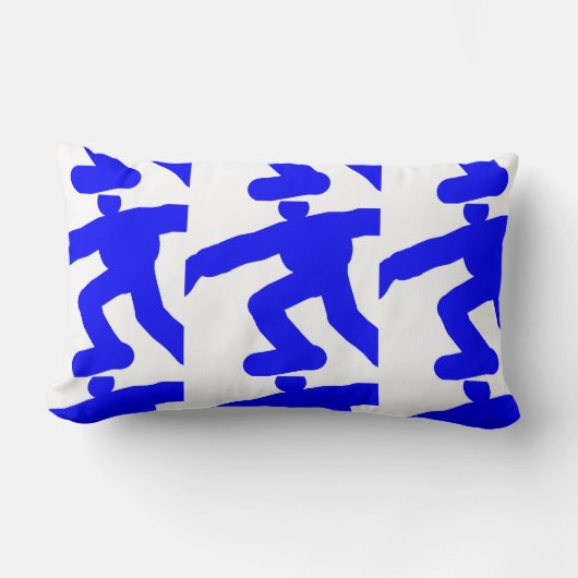 ザブルー姿 ランバークッション (正面)