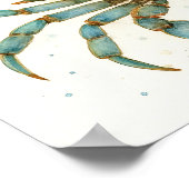 ザブルー威厳のあるガニ | 海スピリットのアートワーク ポスター (角)