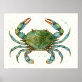 ザブルー威厳のあるガニ | 海スピリットのアートワーク ポスター (正面)