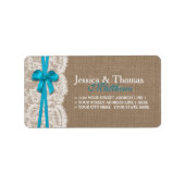 ザブルー素朴ボウ結婚コレクション ラベル (正面)